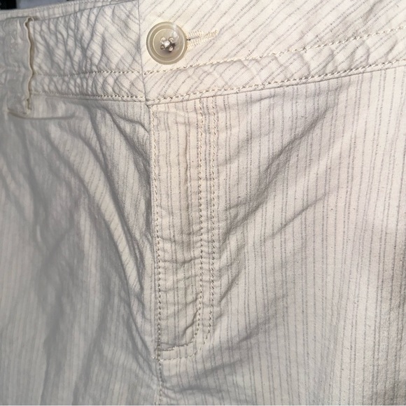 Banana Republic Striped Cotton/Linen Trouser Pants 12 - Picture 3 of 12